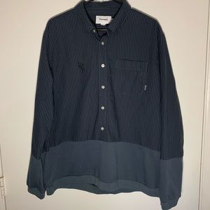 Diamond Supply Co Button front with sweater bottom